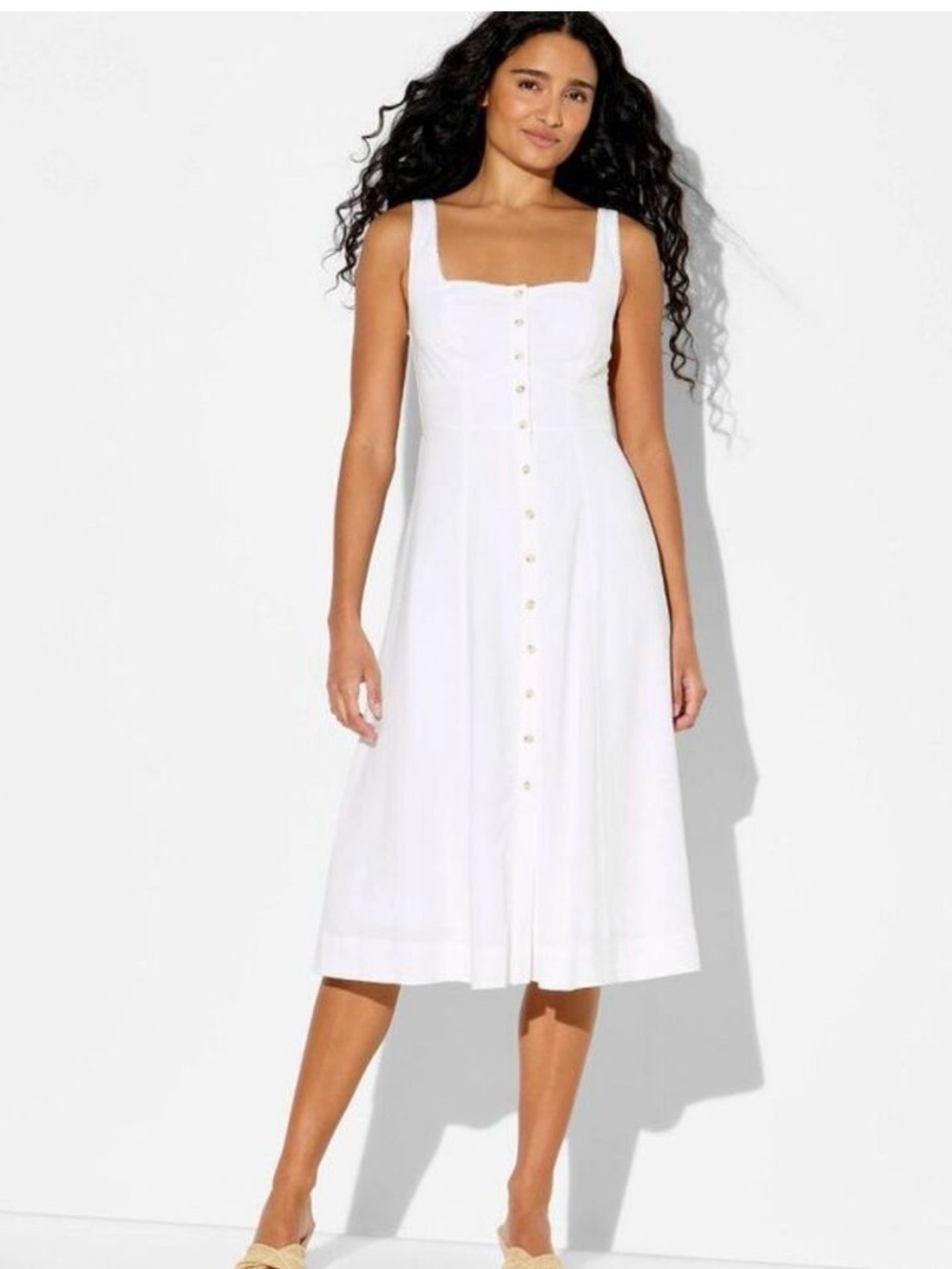 Wild Fable Women’s Button Front Midi Dress